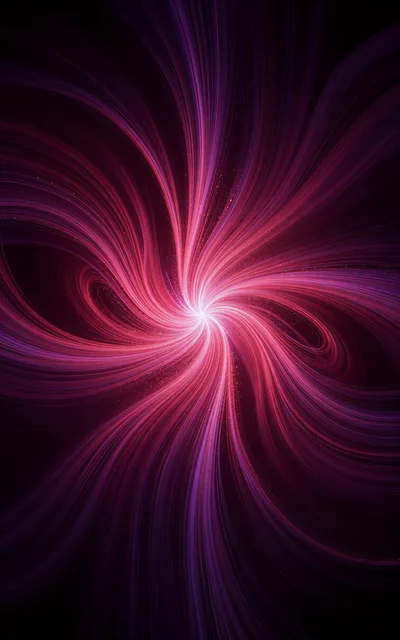 Abstract Swirling Pink And Purple Light Trails