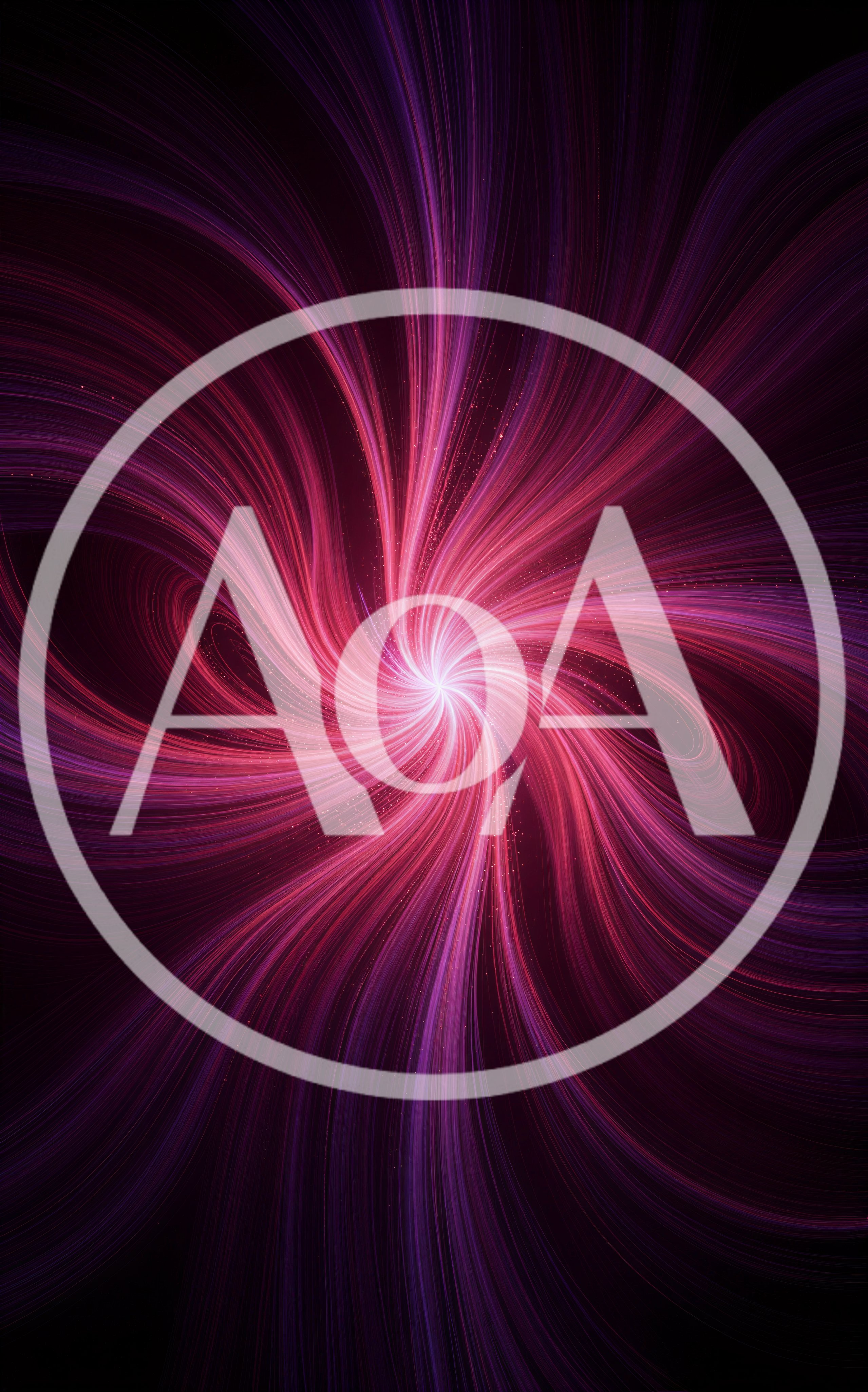 Abstract Swirling Pink And Purple Light Trails