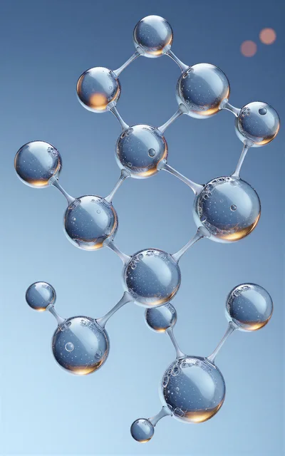 3D Rendered Molecular Structure Model