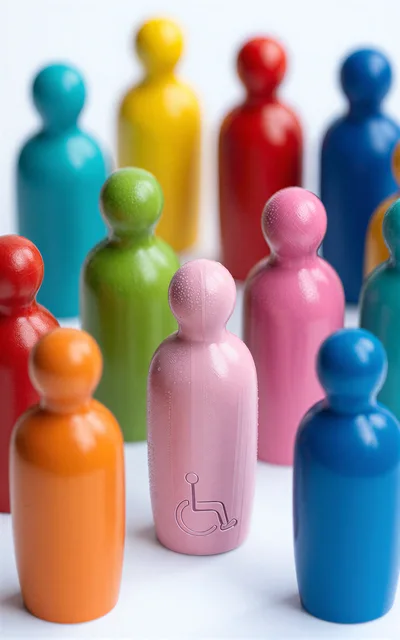 Wooden Figurines Representing Diversity and Inclusion