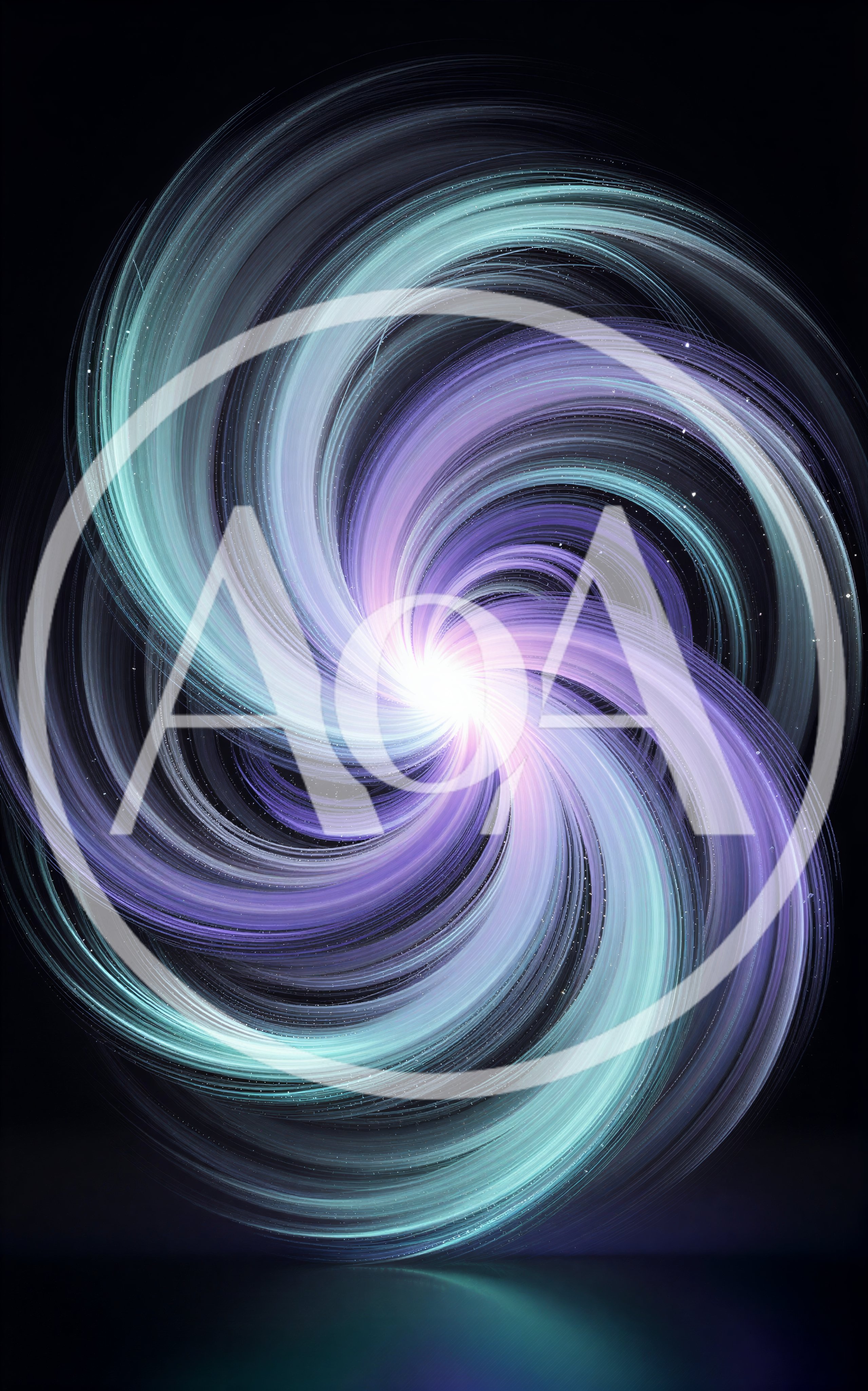 Abstract Swirling Galaxy Of Light And Energy