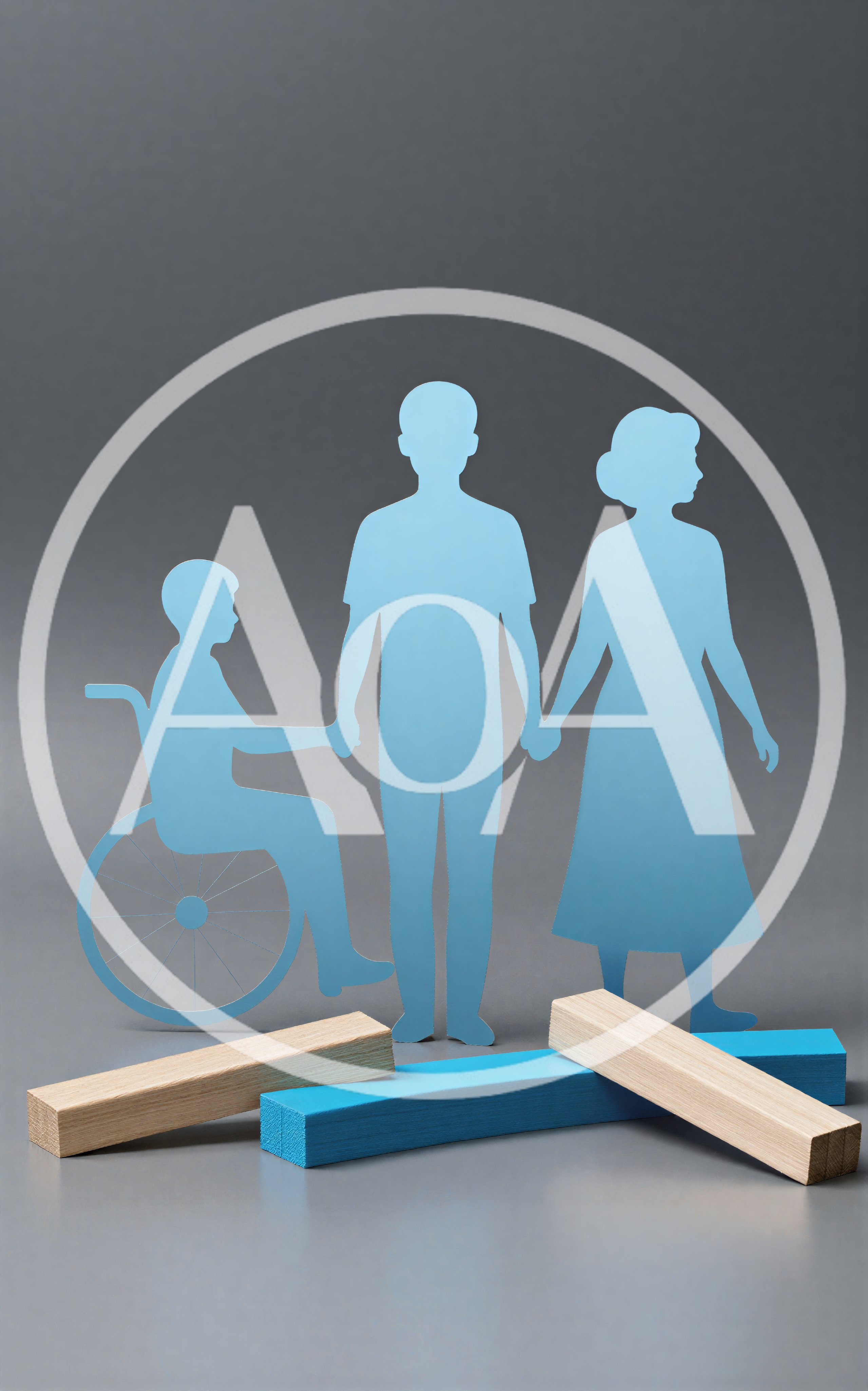 Paper Cutout Family With Child In Wheelchair