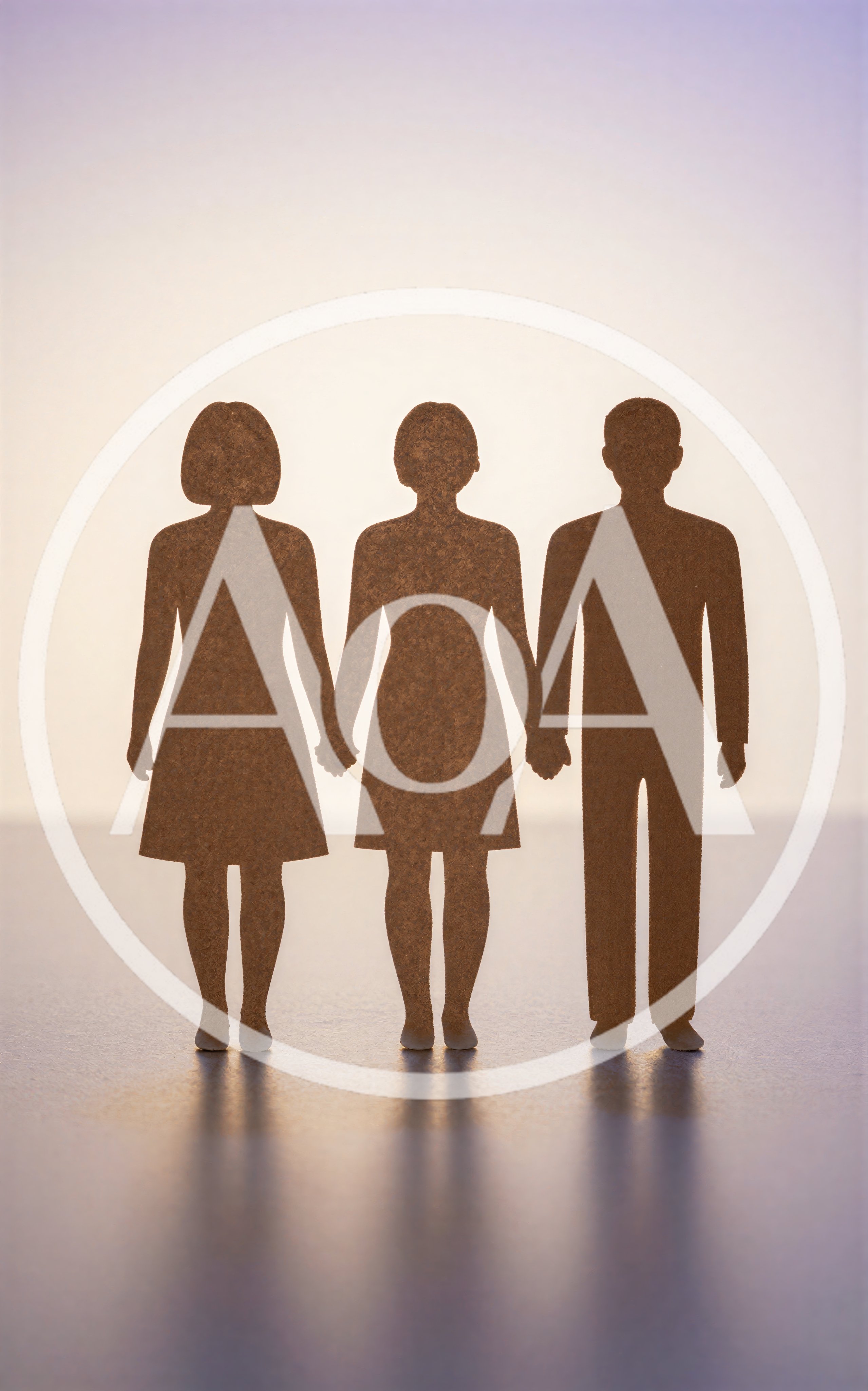Paper Cutout Figures Of Two Women And One Man