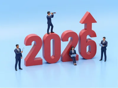 Business Professionals Planning For The Year 2026