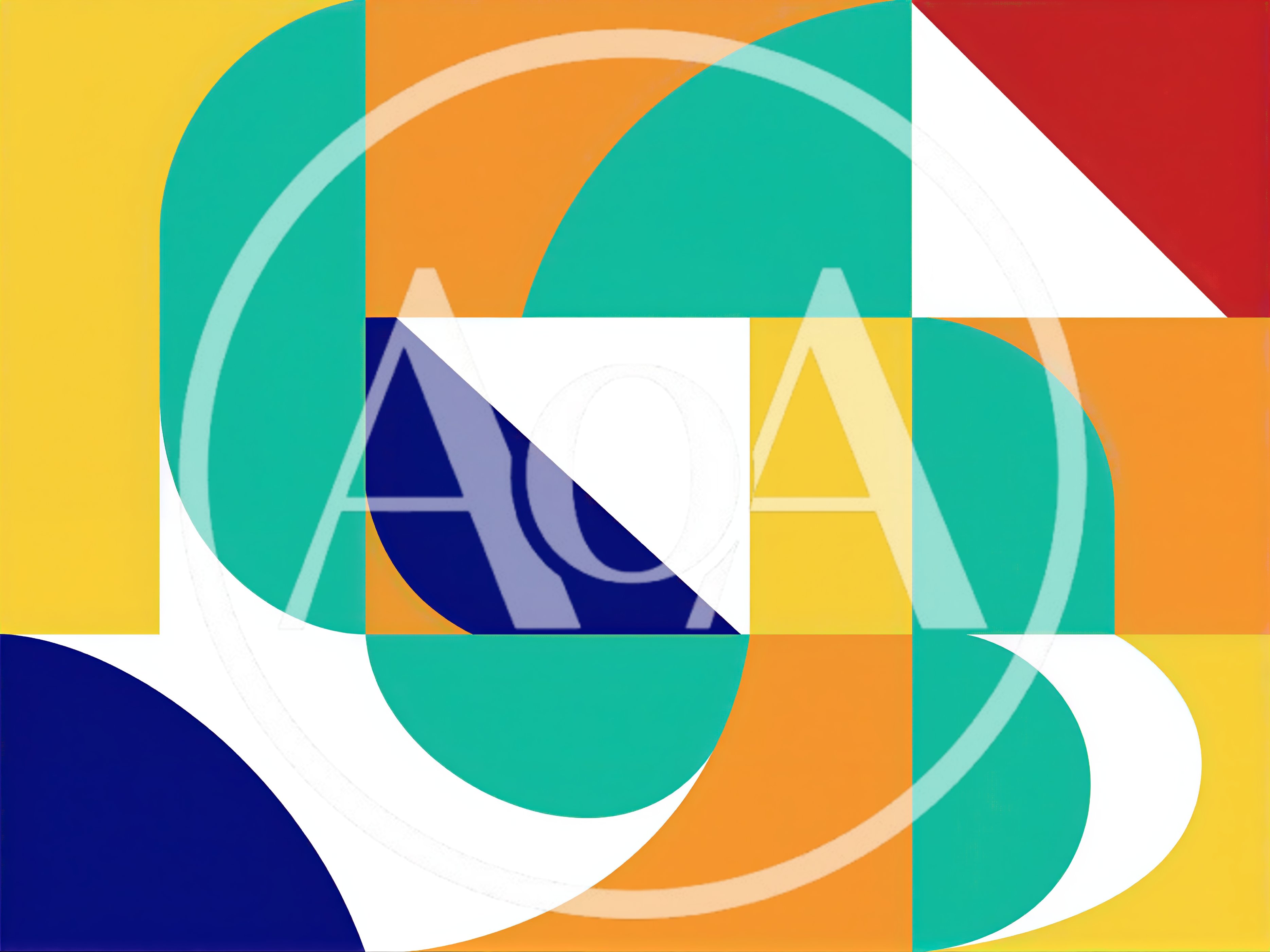 Abstract Geometric Pattern With Colorful Shapes