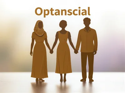 Paper Cutout Silhouettes Of Three People Holding Hands