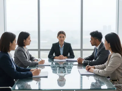 Diverse Business Team Having A Professional Meeting