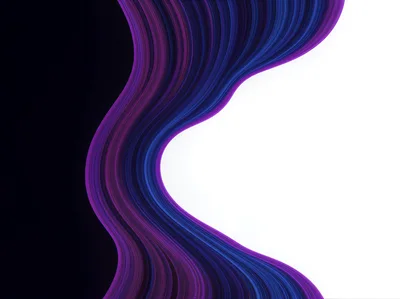 Abstract Flowing Wave Background With Purple And Blue Lines