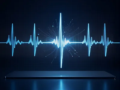Digital Heartbeat EKG Waveform Visualization