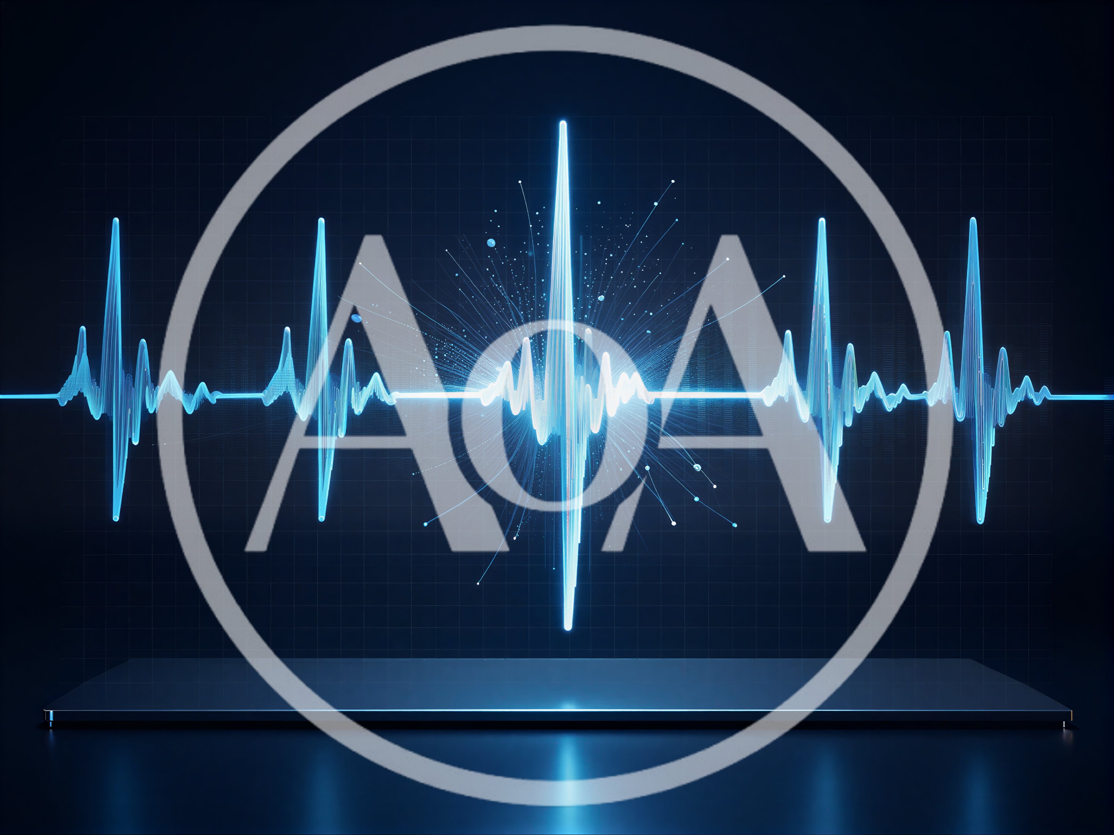 Digital Heartbeat EKG Waveform Visualization