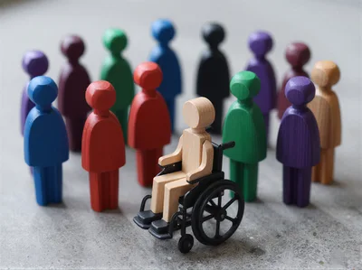 Wooden Figurines Representing Inclusion and Diversity