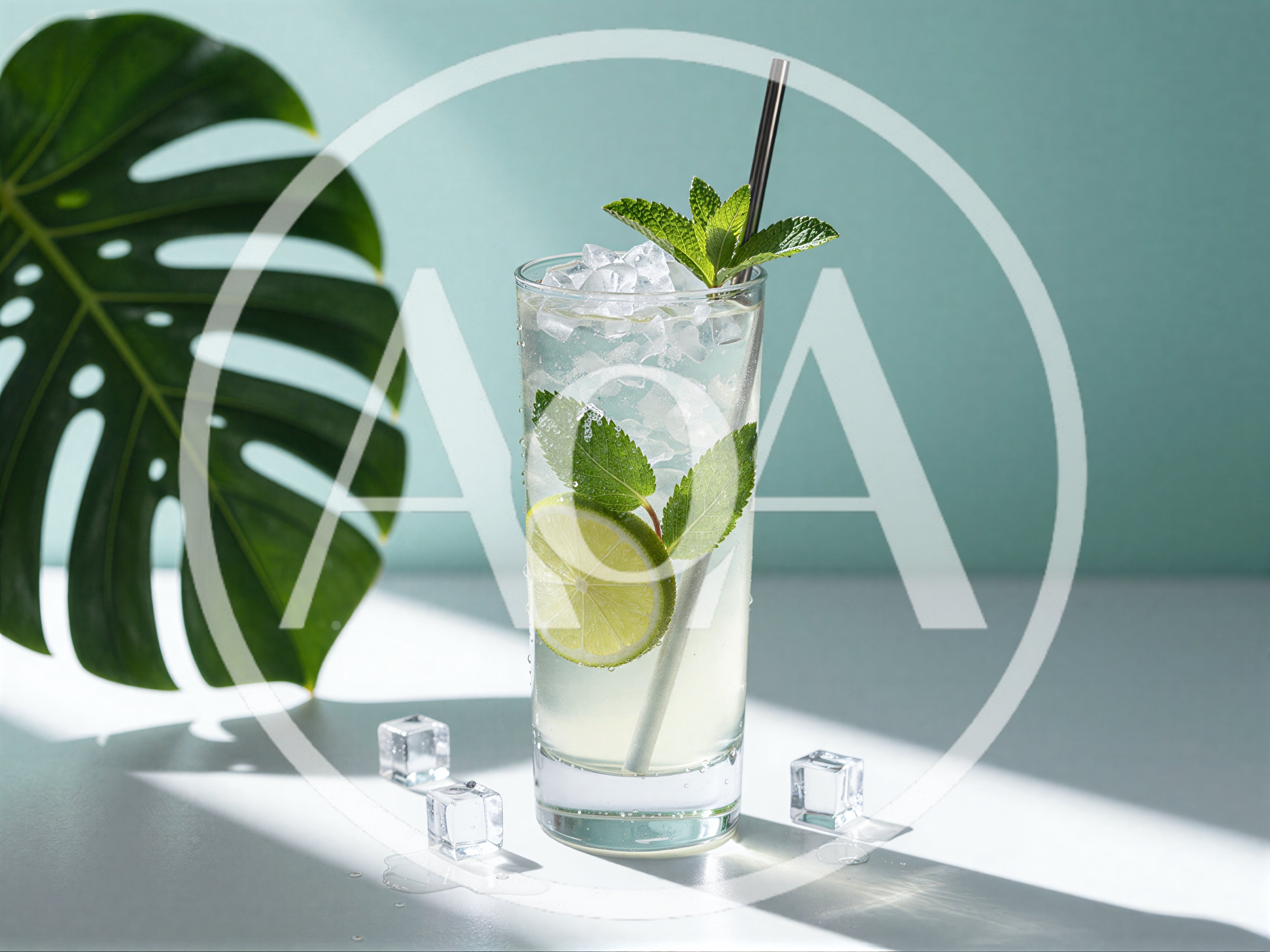 Refreshing Mojito Cocktail With Lime And Mint