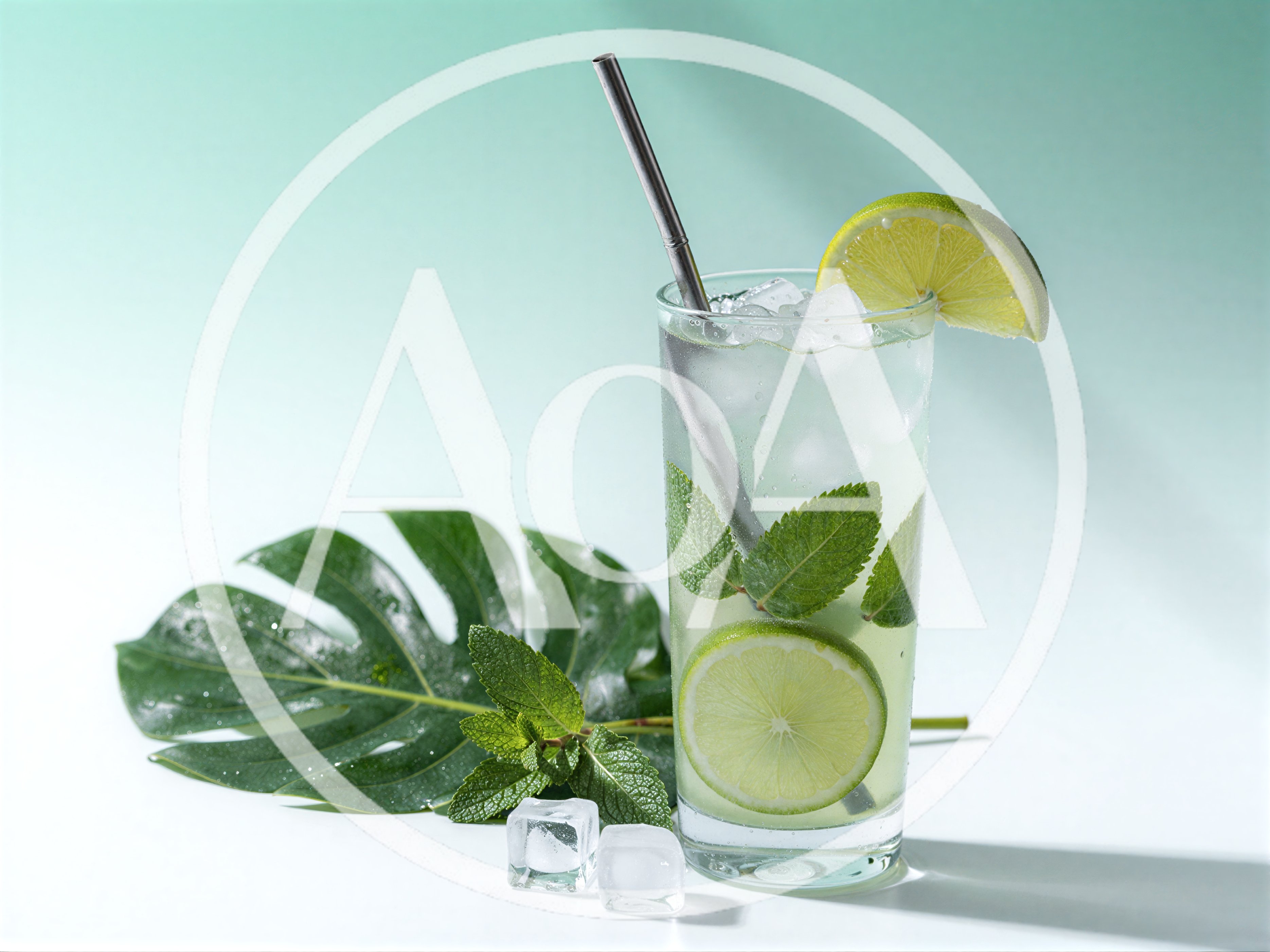 Refreshing Mojito Cocktail With Lime And Mint