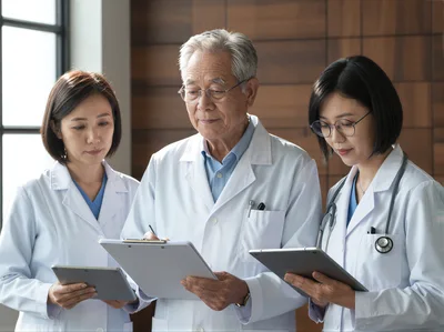 Medical Professionals Reviewing Patient Data Together