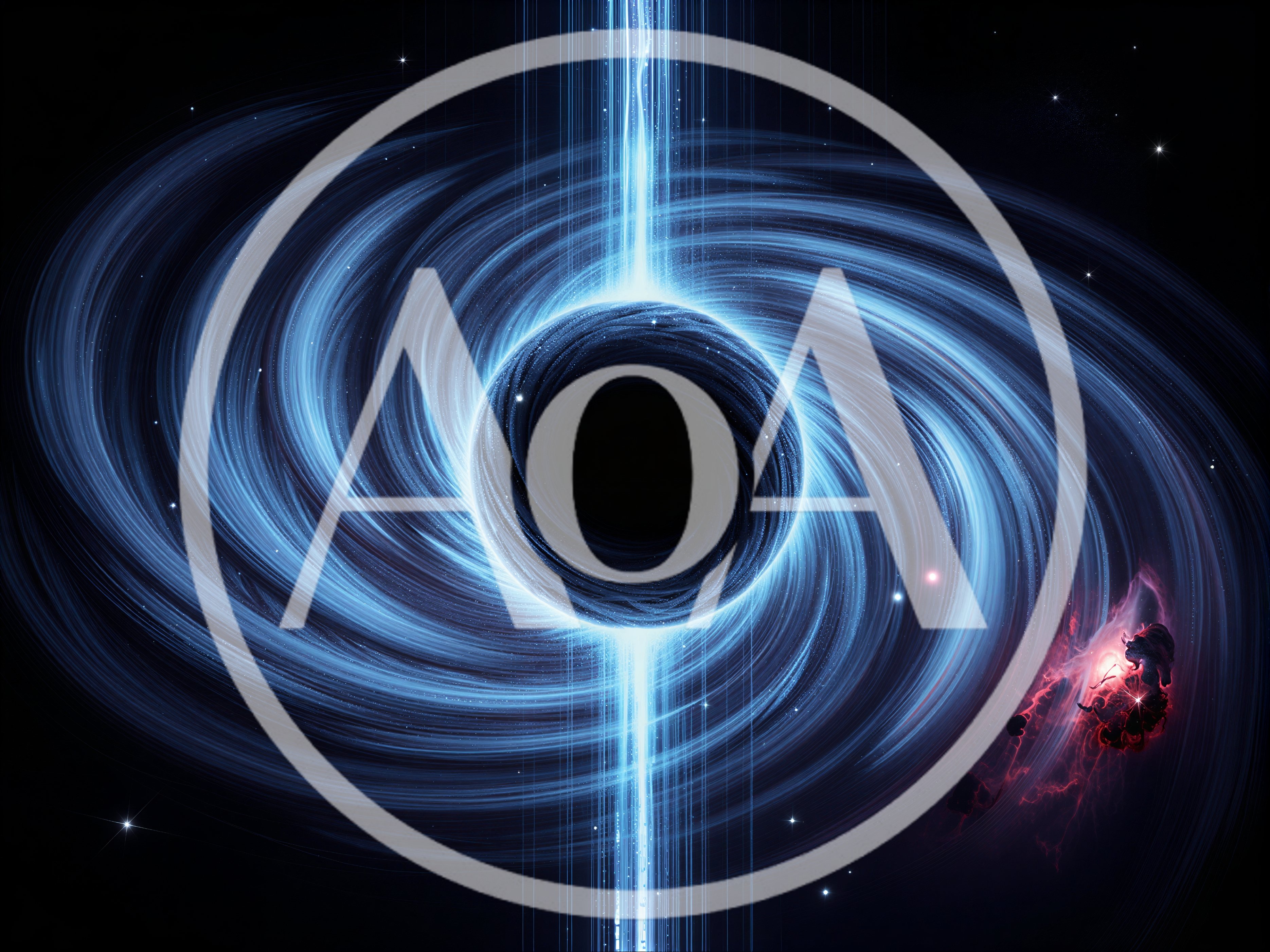 Supermassive Black Hole With Accretion Disk And Jet