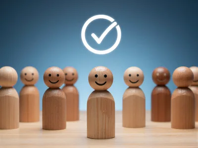 Wooden Peg Dolls Representing Diverse Team Members