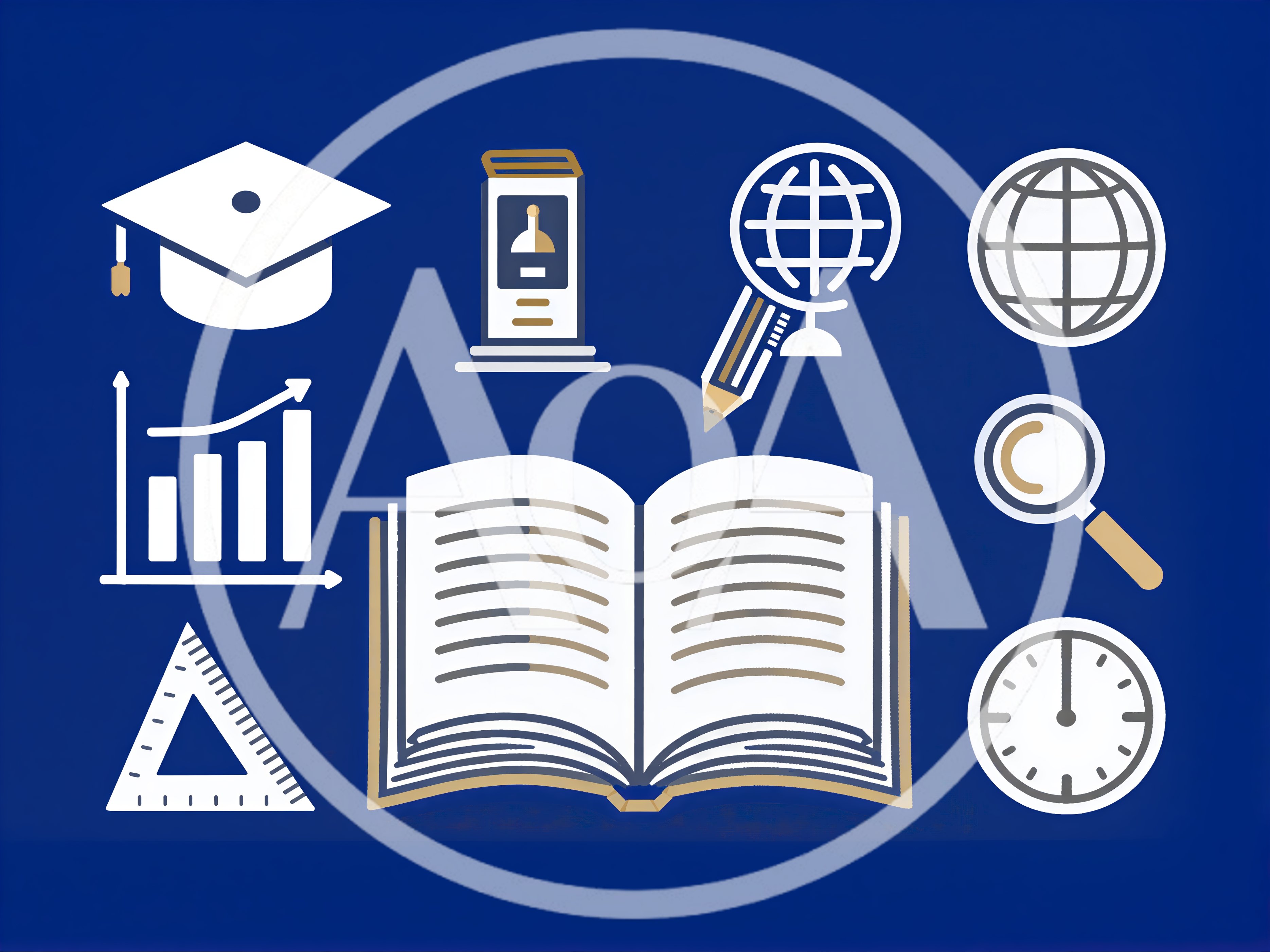 Educational Icons Set Featuring Academic Symbols