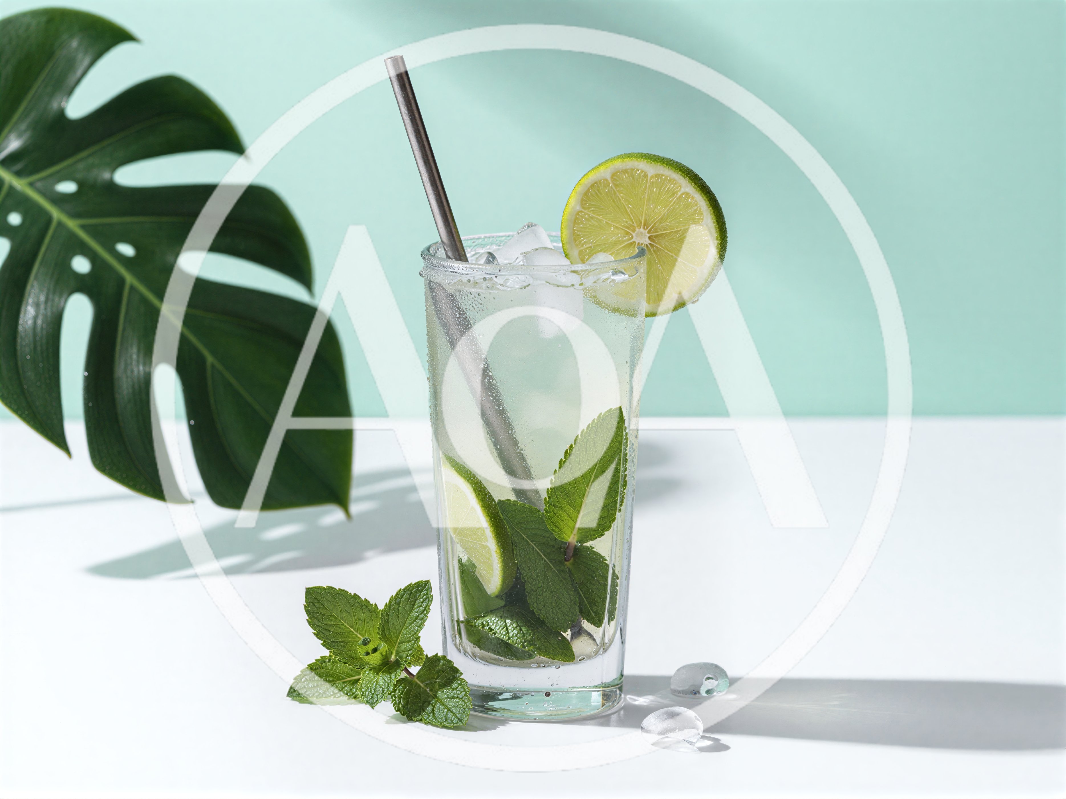 Refreshing Mojito Cocktail With Lime And Mint