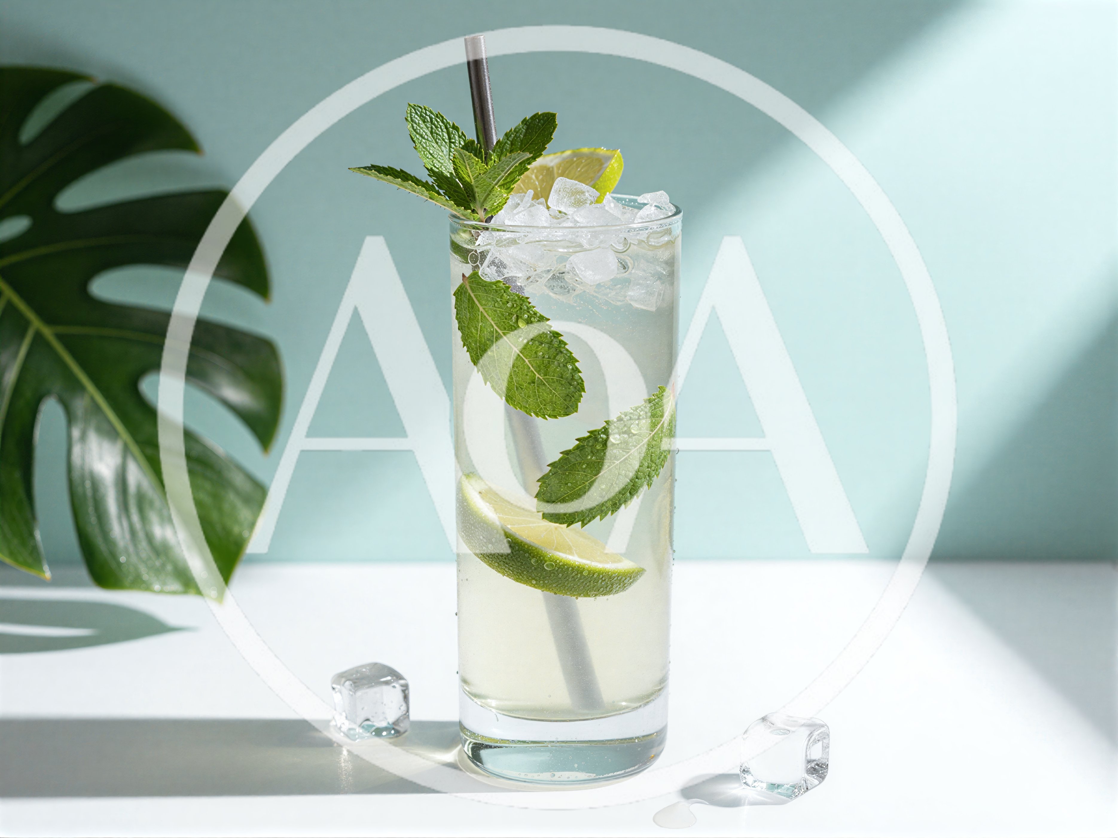 Refreshing Mojito Cocktail With Lime And Mint