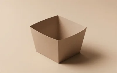 Empty Brown Cardboard Box Container