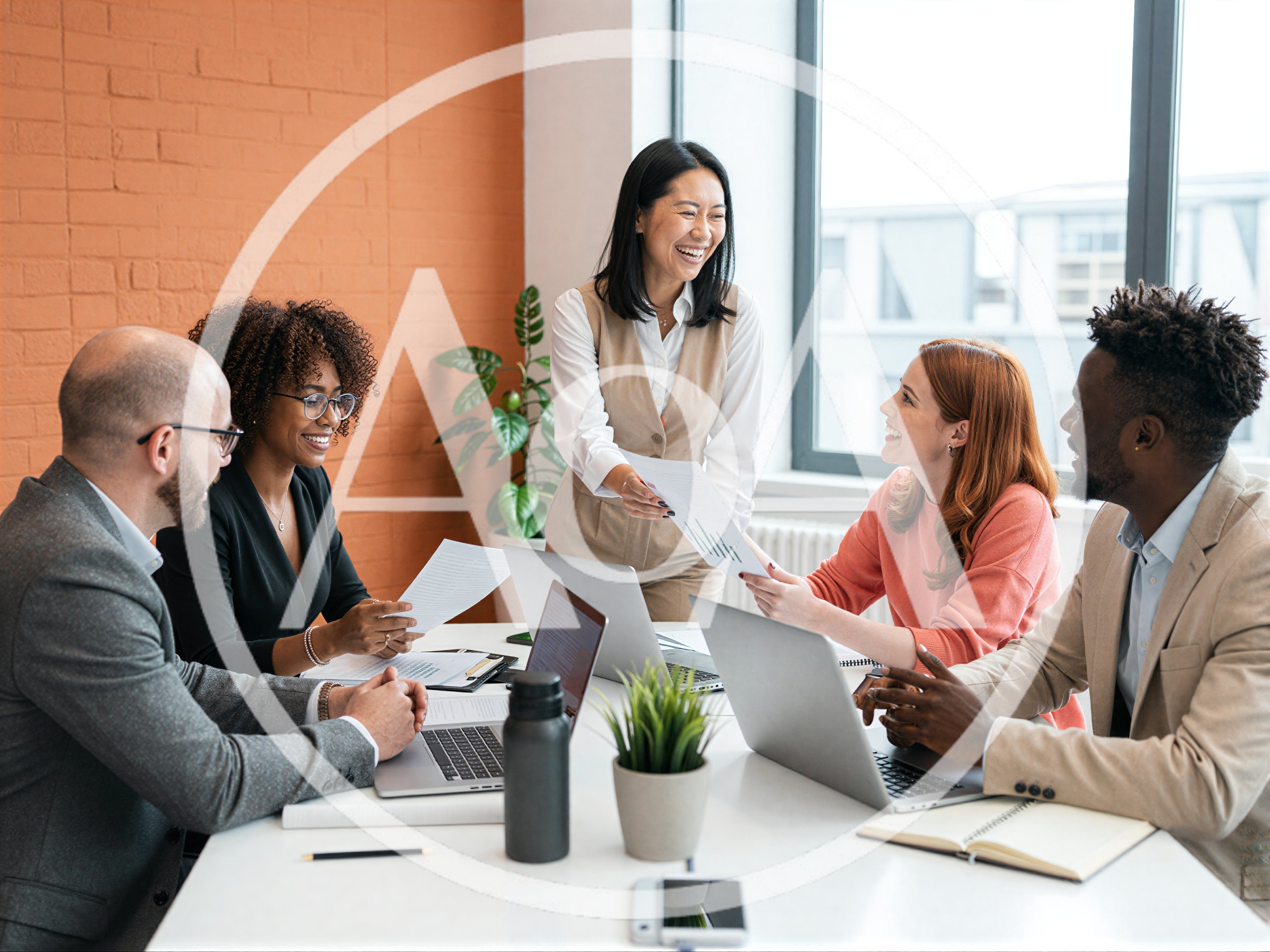 Diverse Business Team Collaborating During Office Meeting