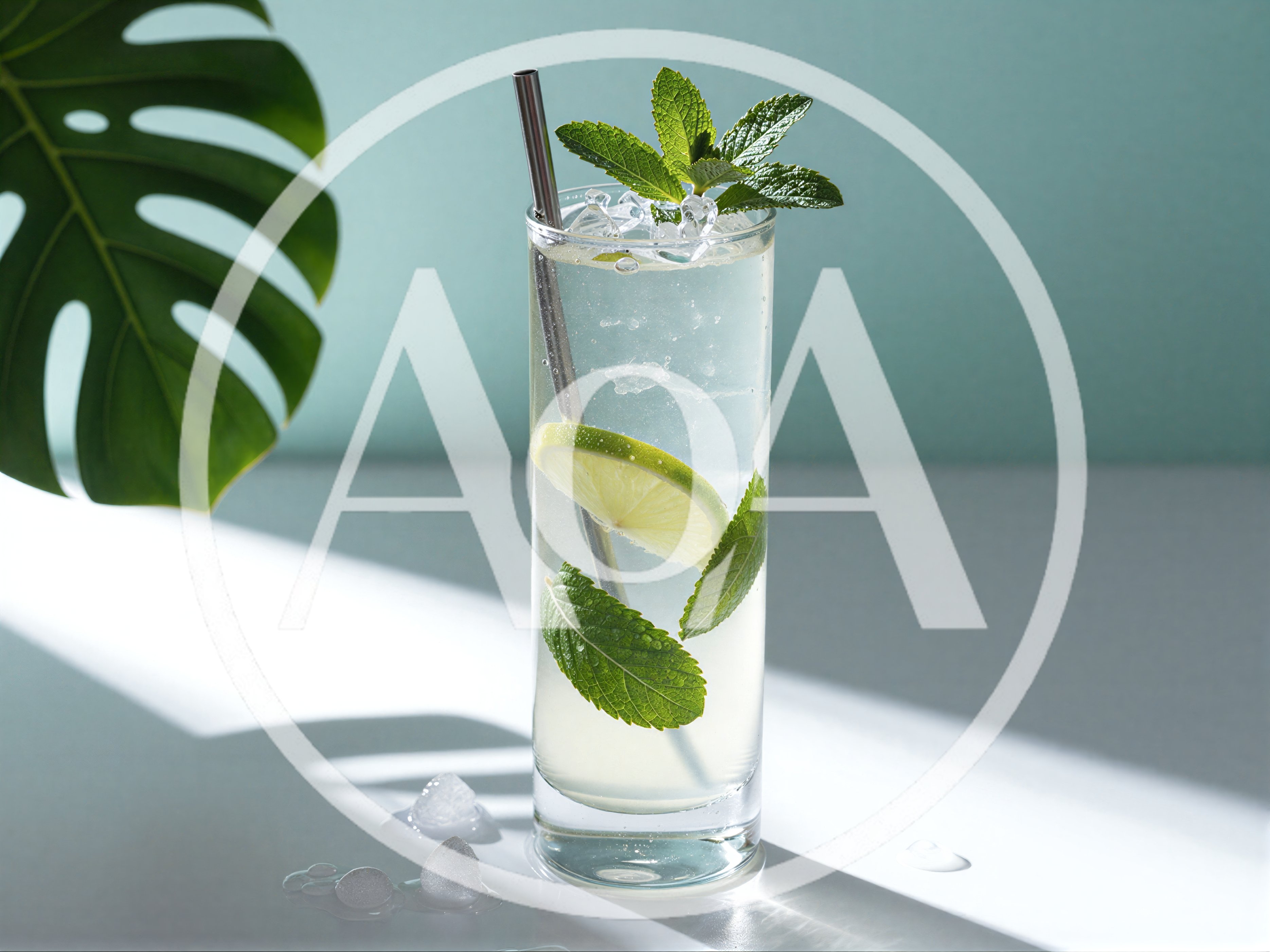 Refreshing Mojito Cocktail With Lime And Mint