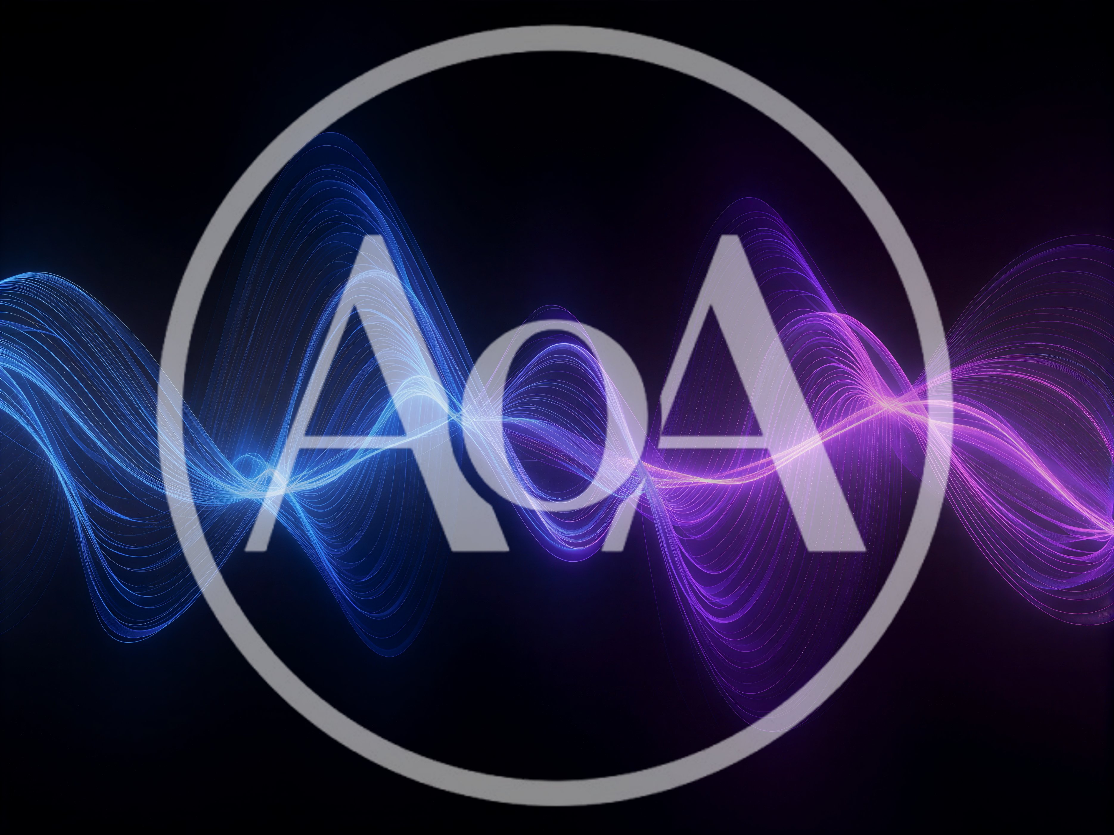 Abstract Glowing Blue And Purple Wave Lines