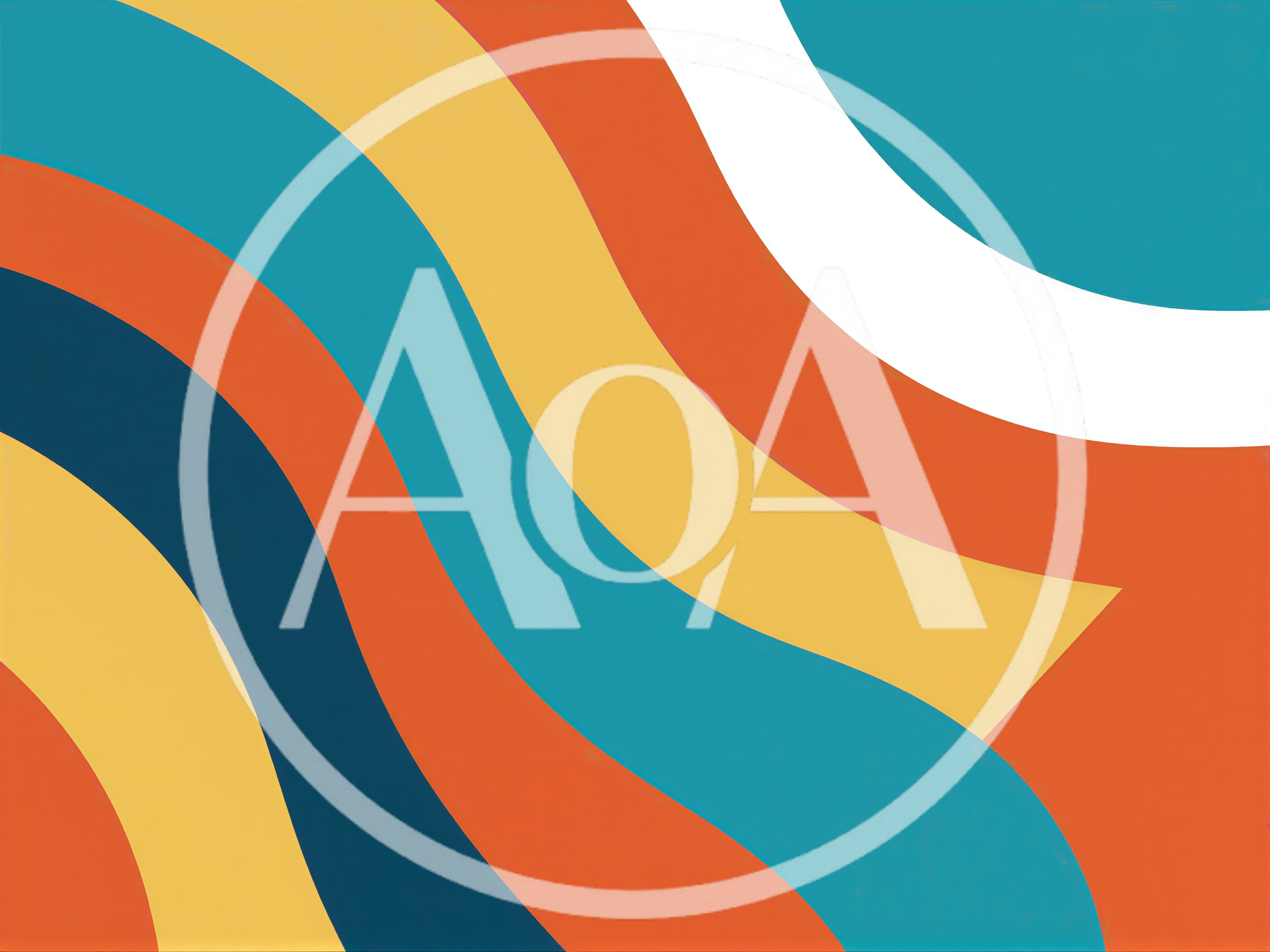 Retro Seventies Style Abstract Wavy Color Stripes