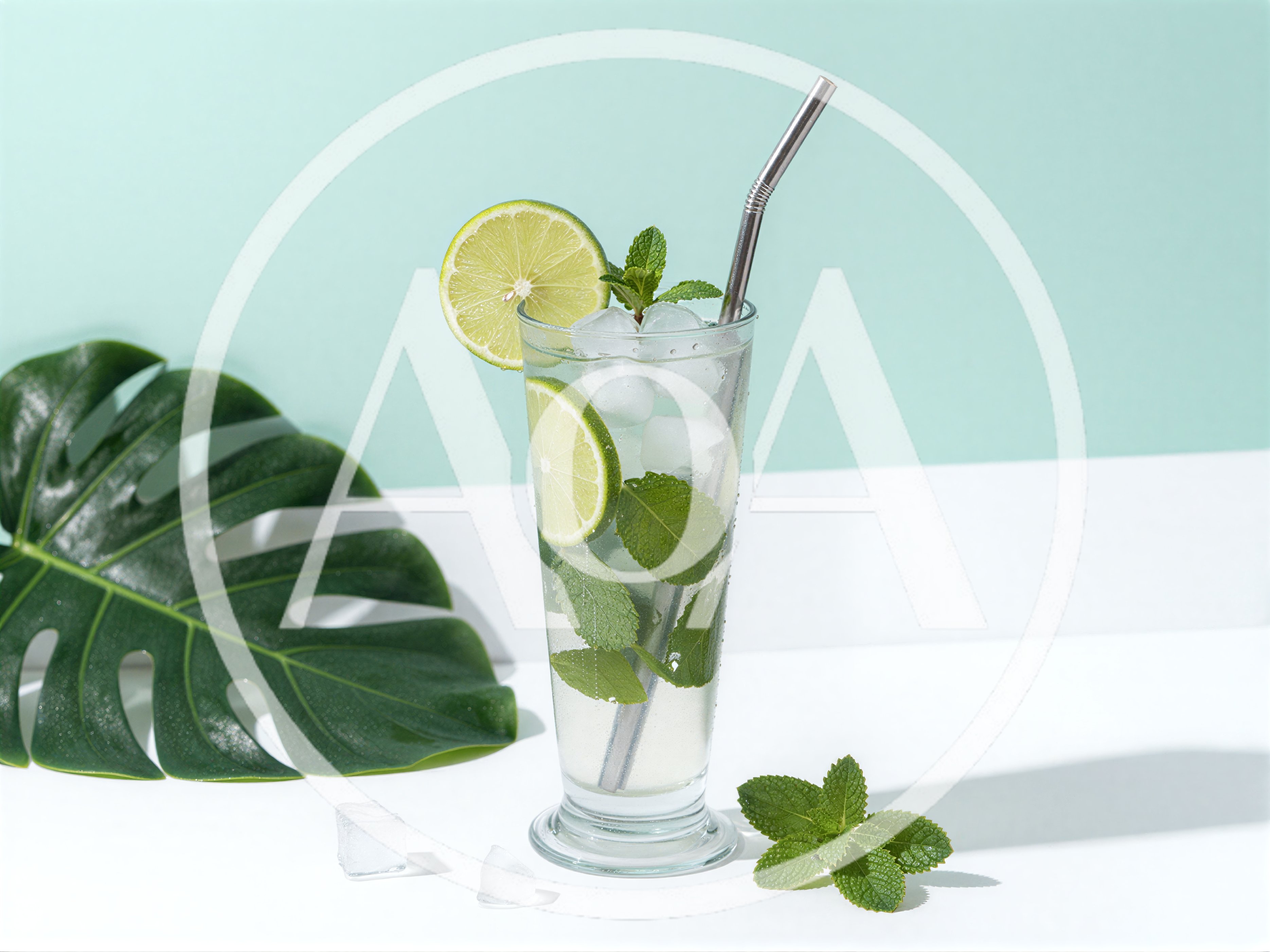 Refreshing Mojito Cocktail With Lime And Mint