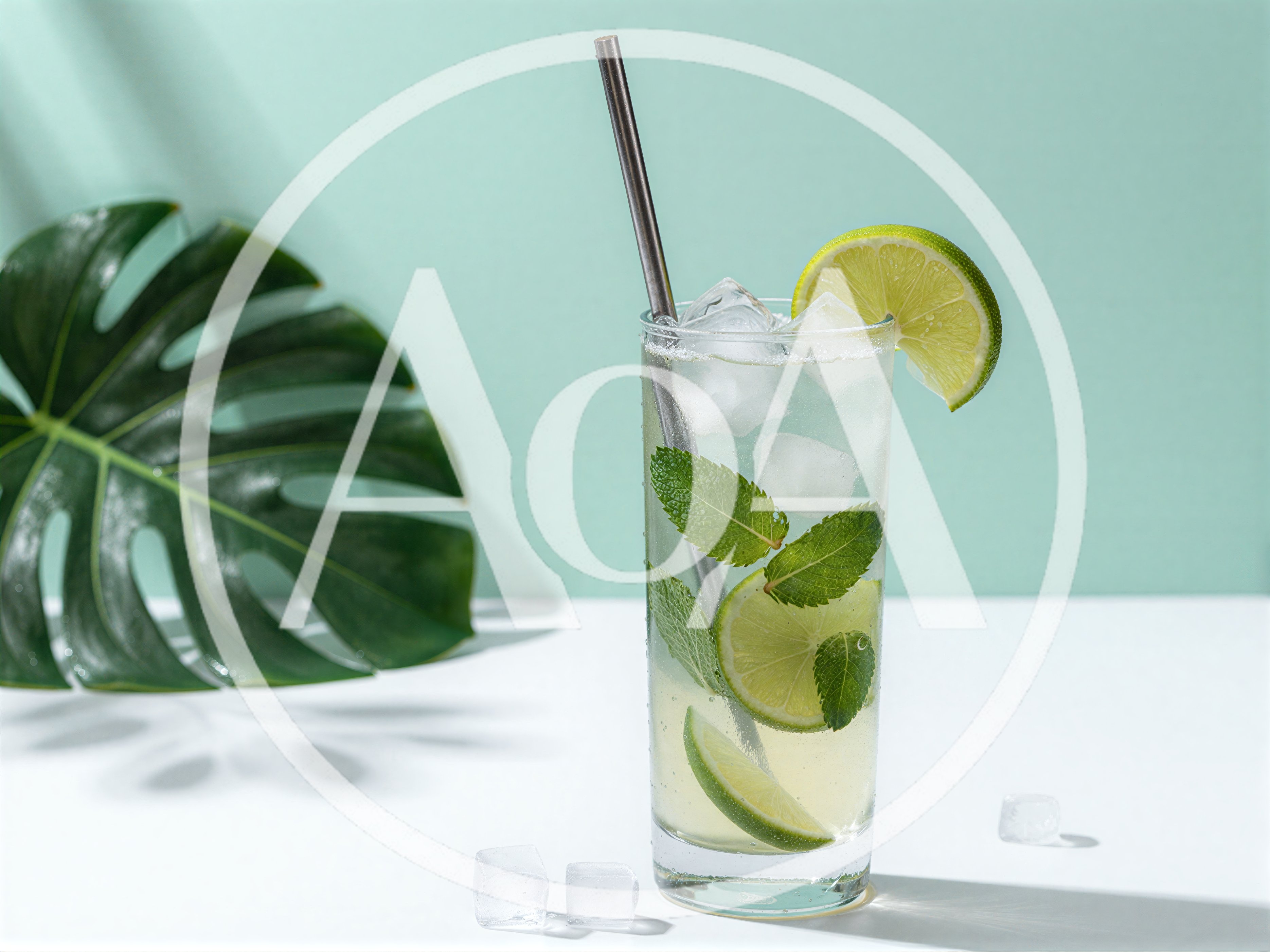 Refreshing Mojito Cocktail With Lime And Mint