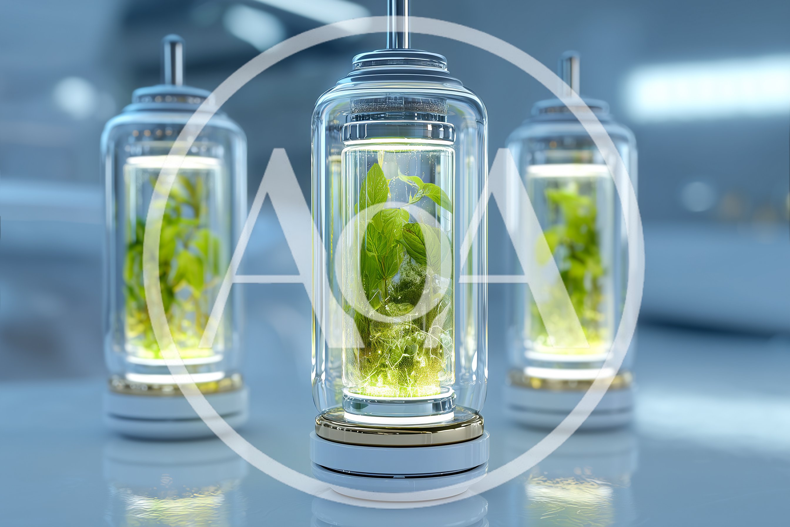 Futuristic Glass Plant Growth Chambers In Laboratory