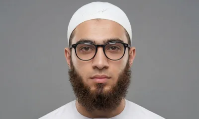 Portrait Of A Young Muslim Man With A Beard