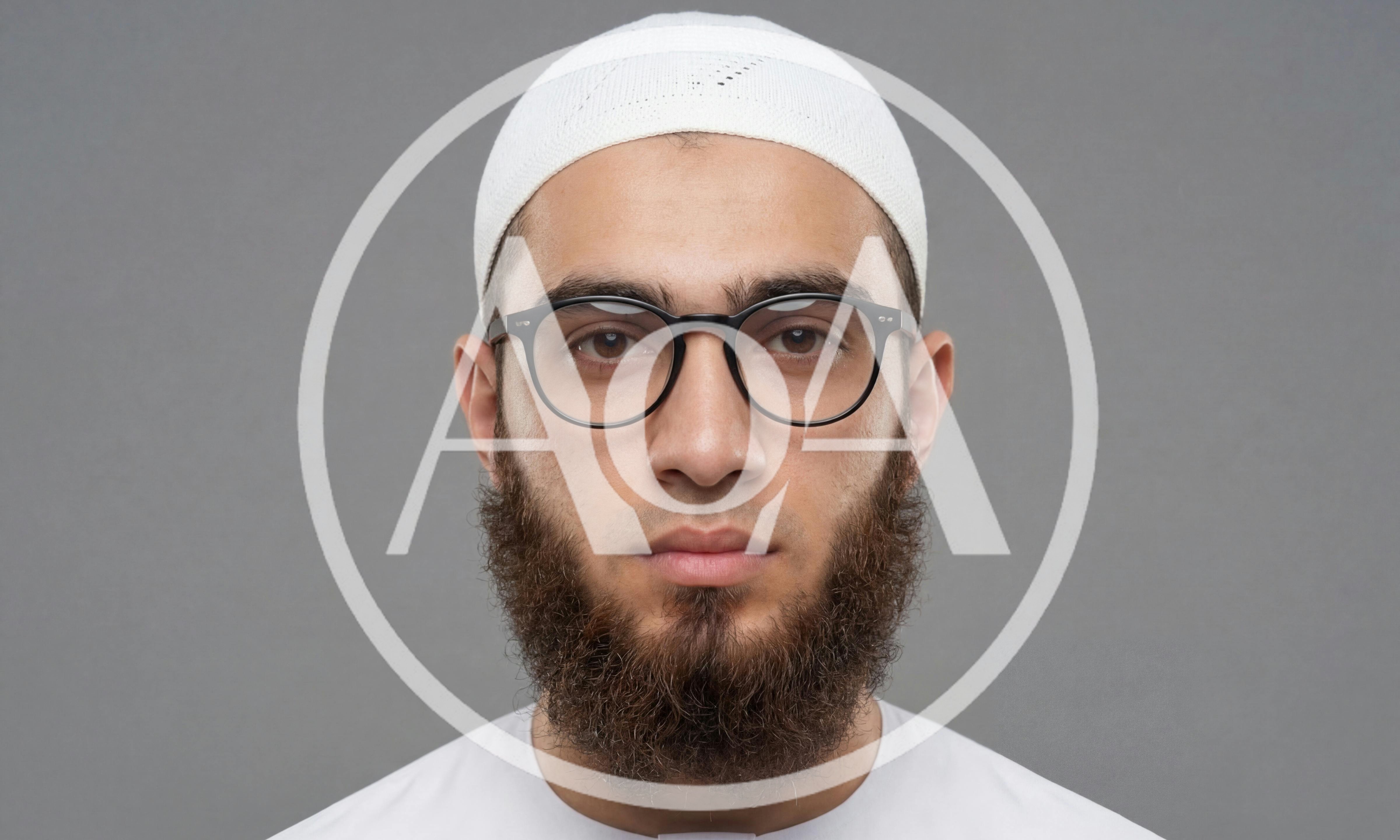 Portrait Of A Young Muslim Man With A Beard