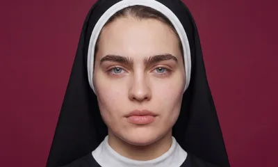 Portrait Of A Young Nun With Natural Makeup