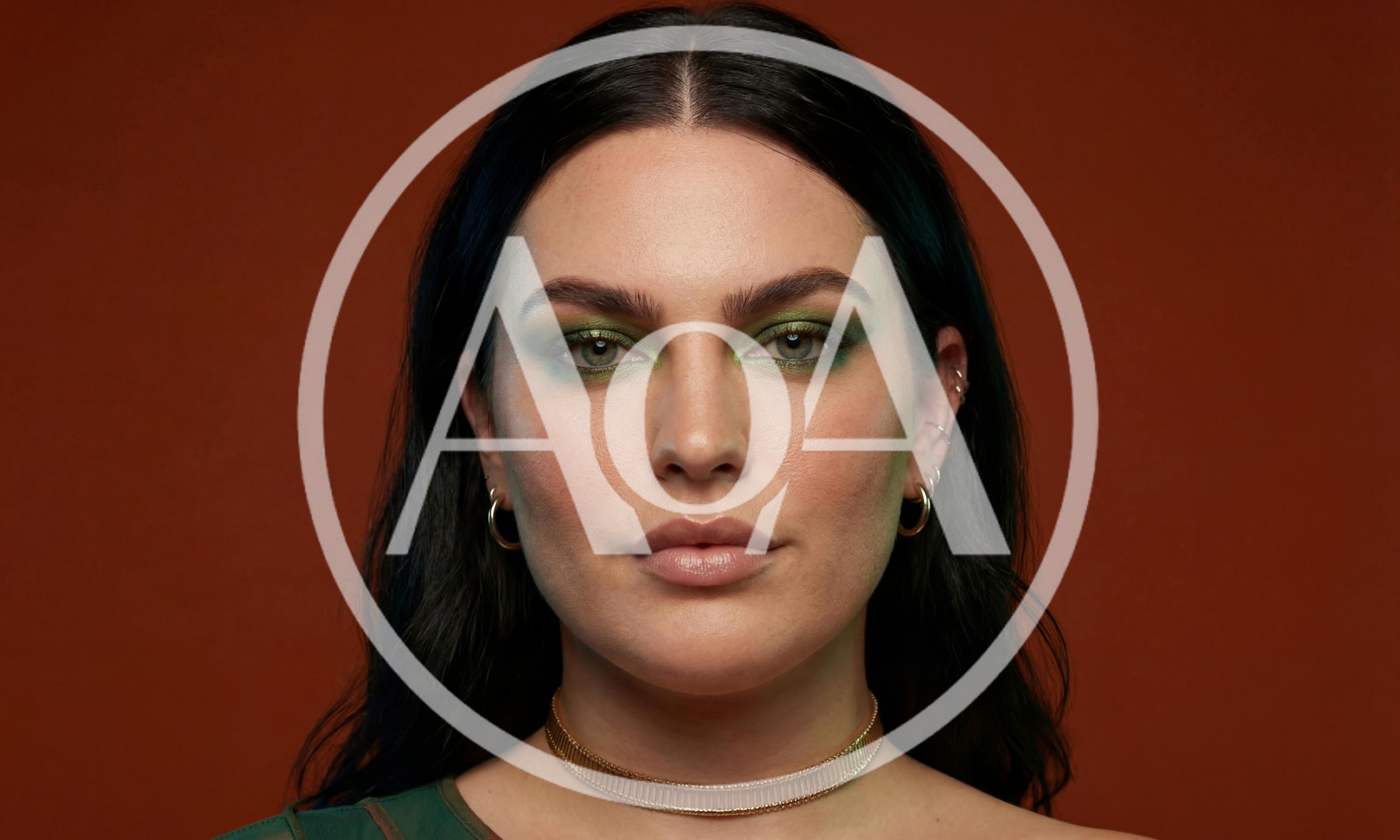 Portrait Of A Woman With Green Eyeshadow