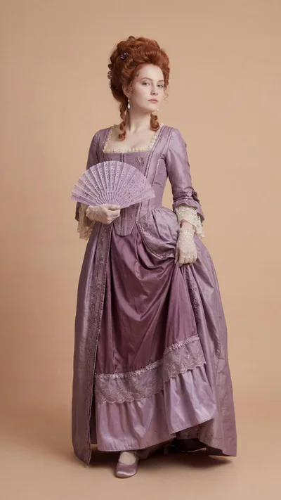 Woman In Historical 18th Century Rococo Dress