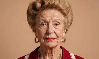 Portrait of an Elegant Elderly Woman