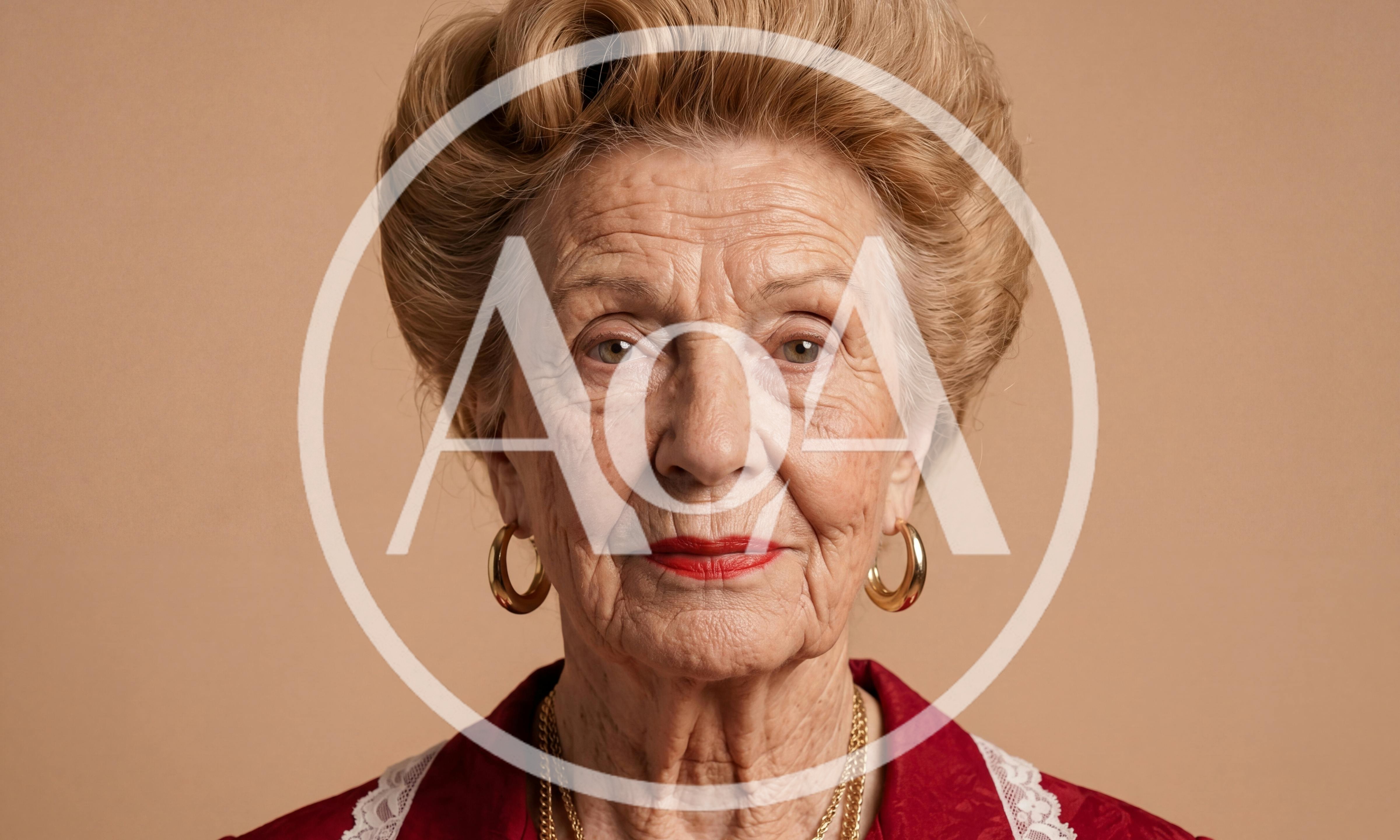 Portrait of an Elegant Elderly Woman