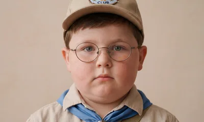 Portrait Of A Young Boy In Scout Uniform