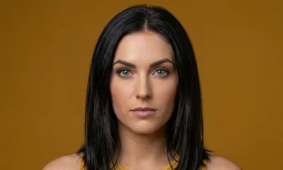 Portrait Of A Young Woman With Dark Hair
