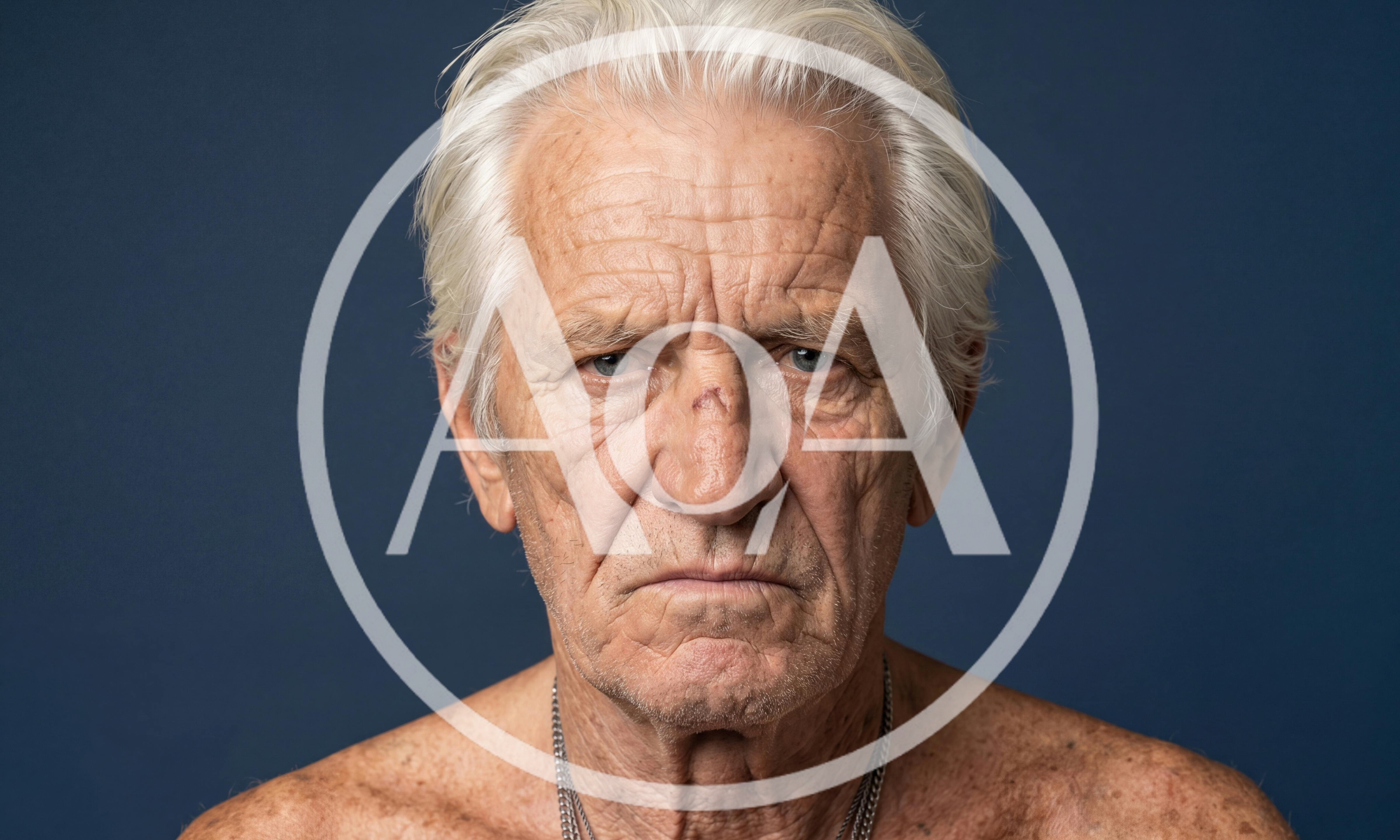 Portrait Of An Elderly Man With A Scar