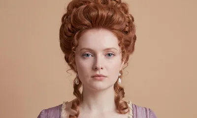 Portrait Of A Woman In Historical Regency Costume