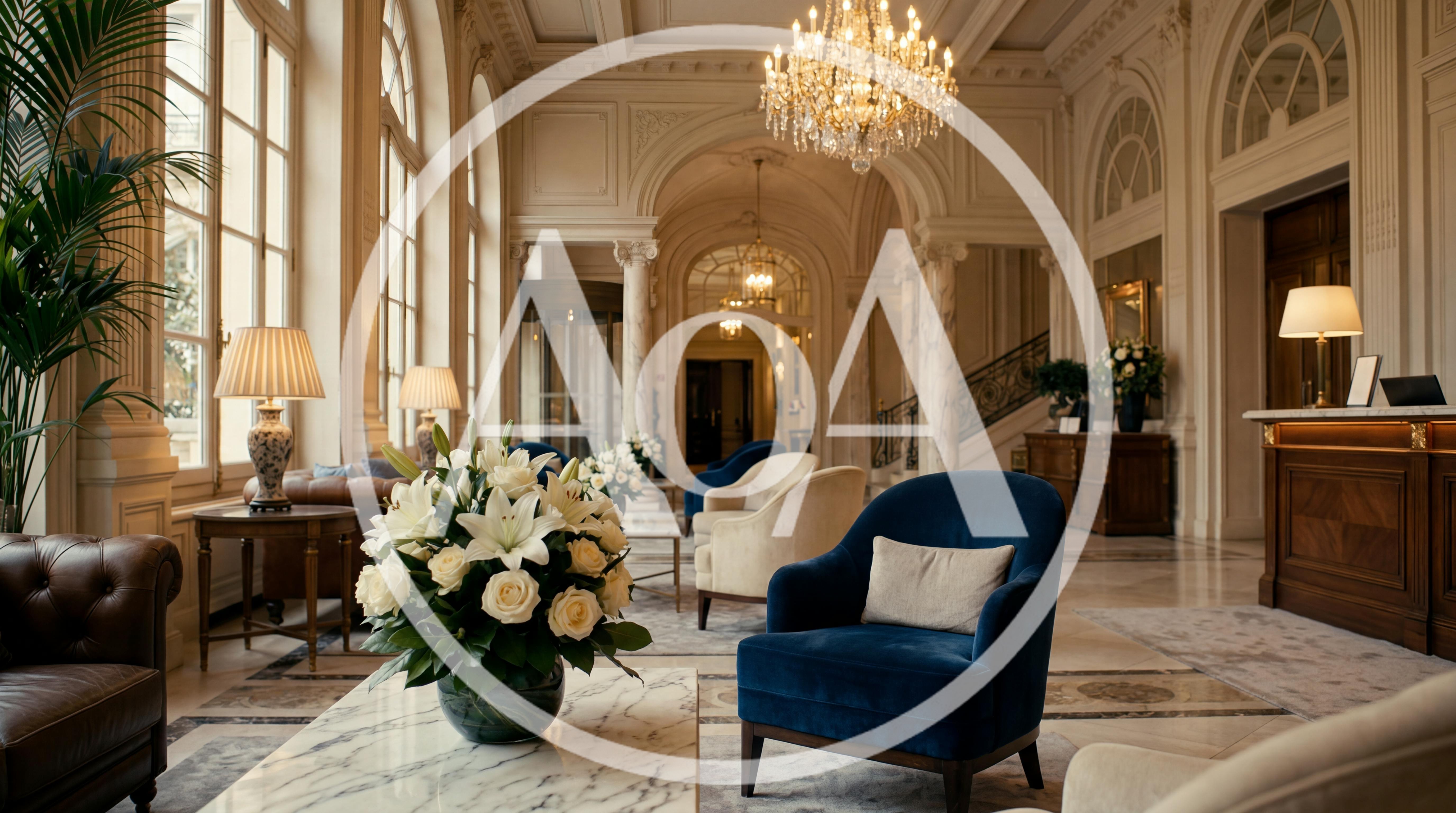 Luxury Hotel Lobby Interior With Elegant Furniture