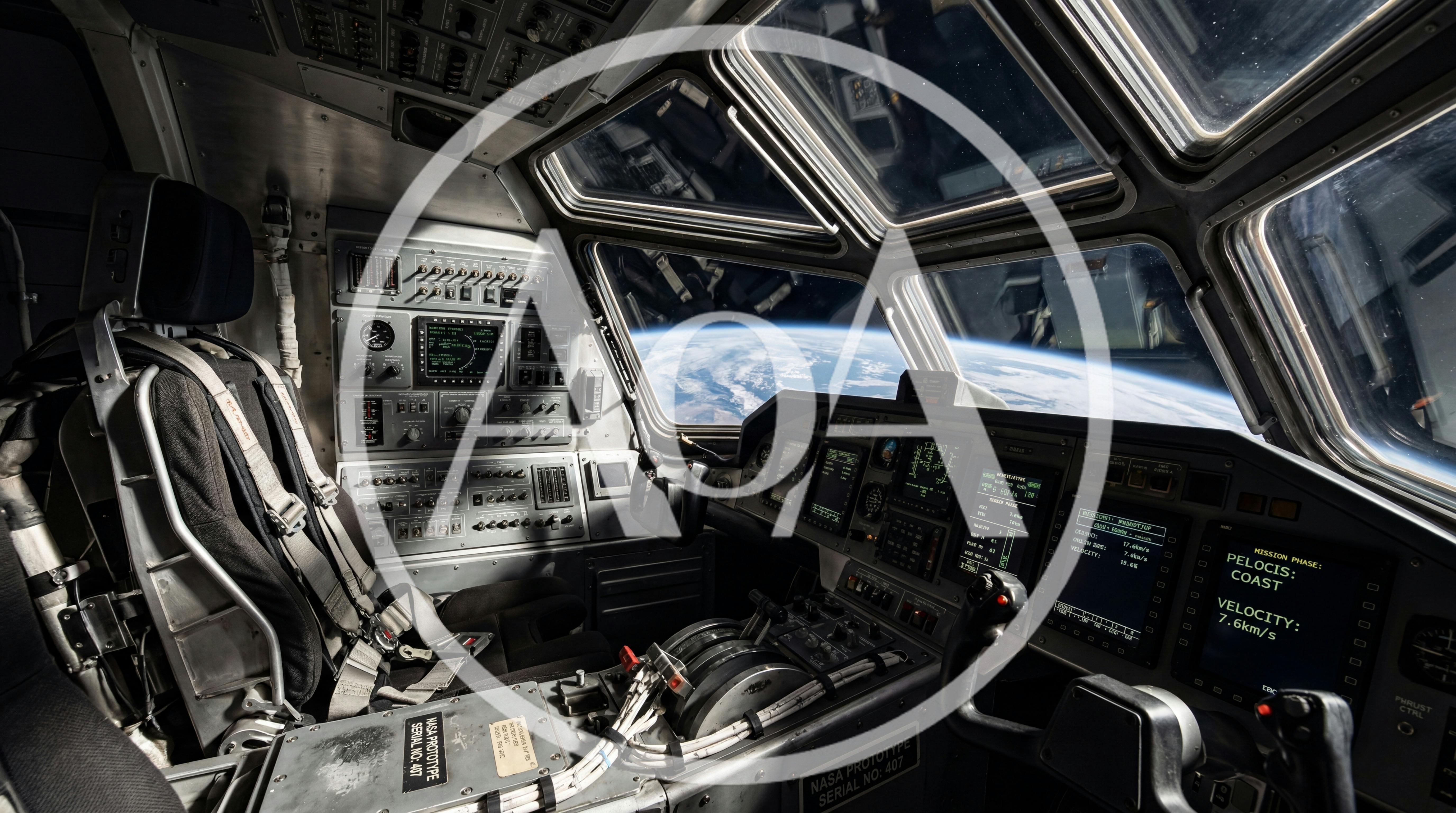 Interior View Of A Futuristic Spacecraft Cockpit