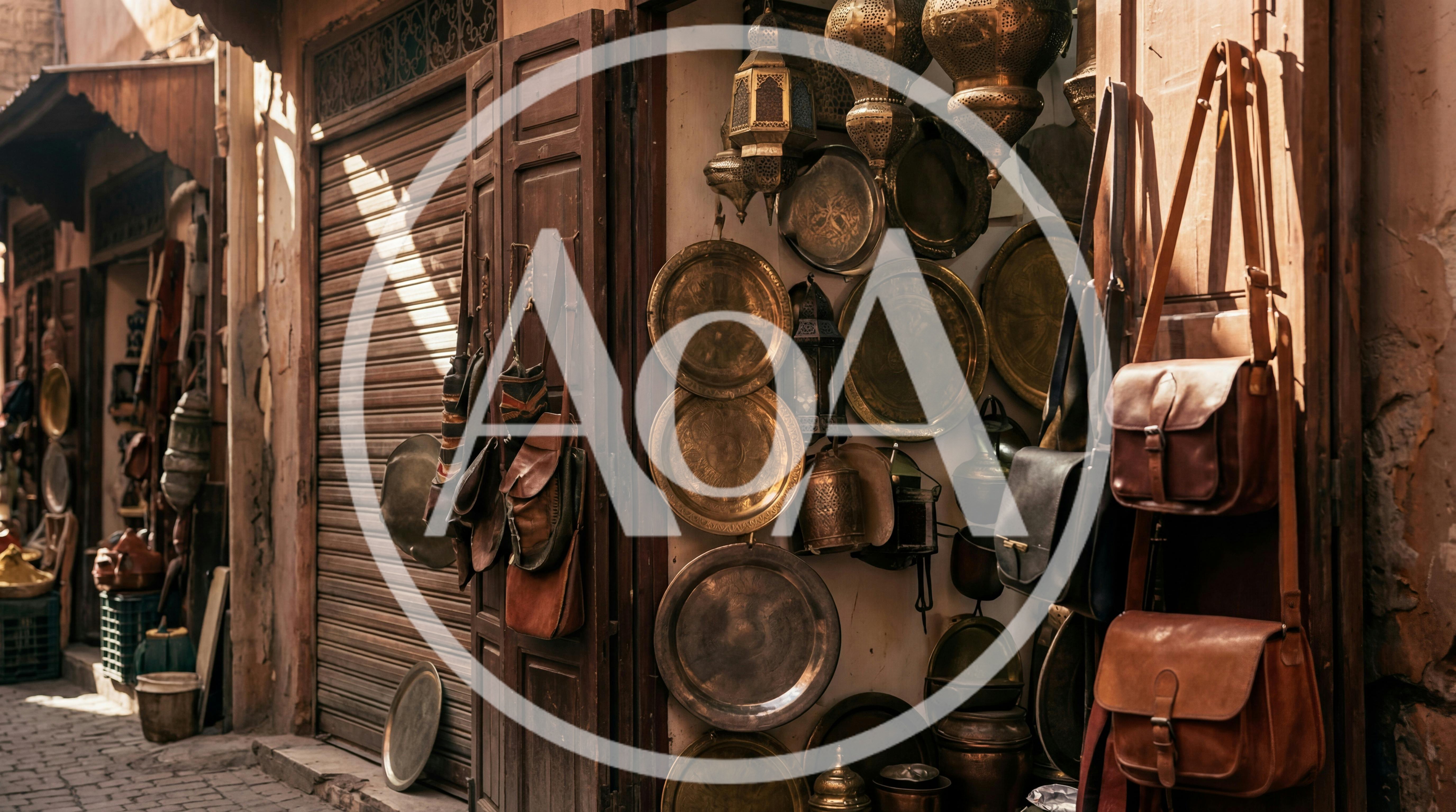 Traditional Moroccan Handicraft Shop In Marrakech Medina