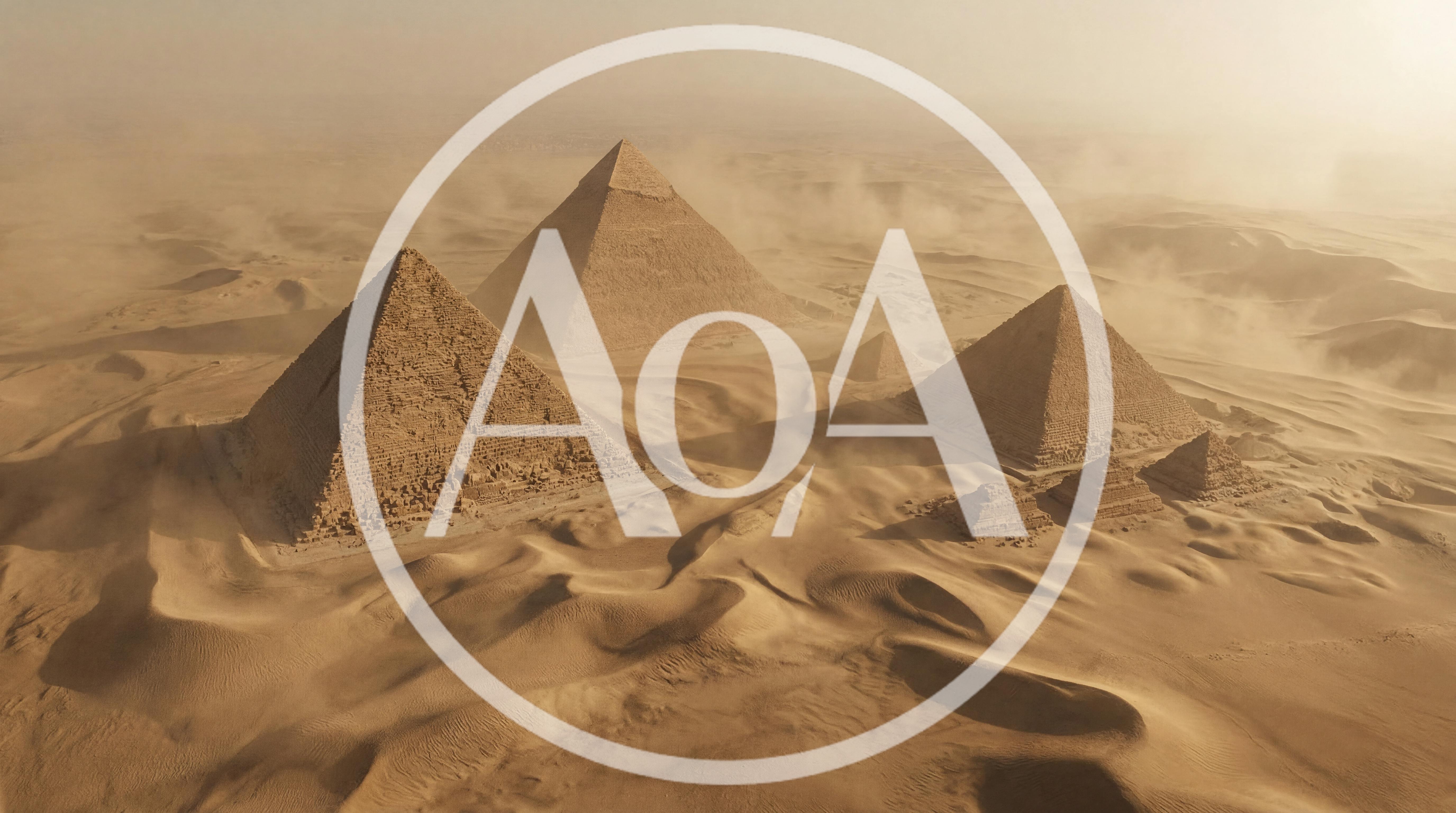 Aerial View Of The Great Pyramids Of Giza