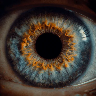 Extreme Close Up Of Human Eye Pupil Dilating