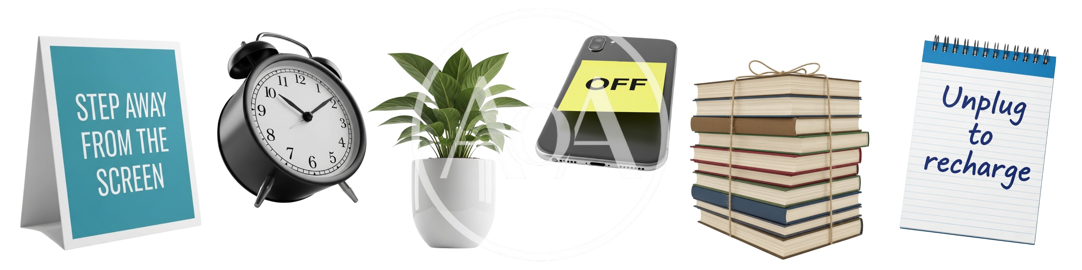 Digital Detox Concept With Office Objects