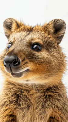 Close Up Portrait Of A Smiling Quokka