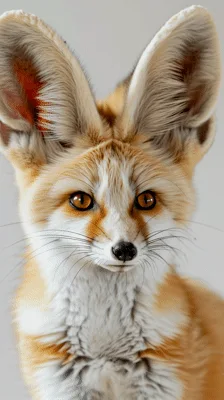 Portrait Of A Fennec Fox Looking Around